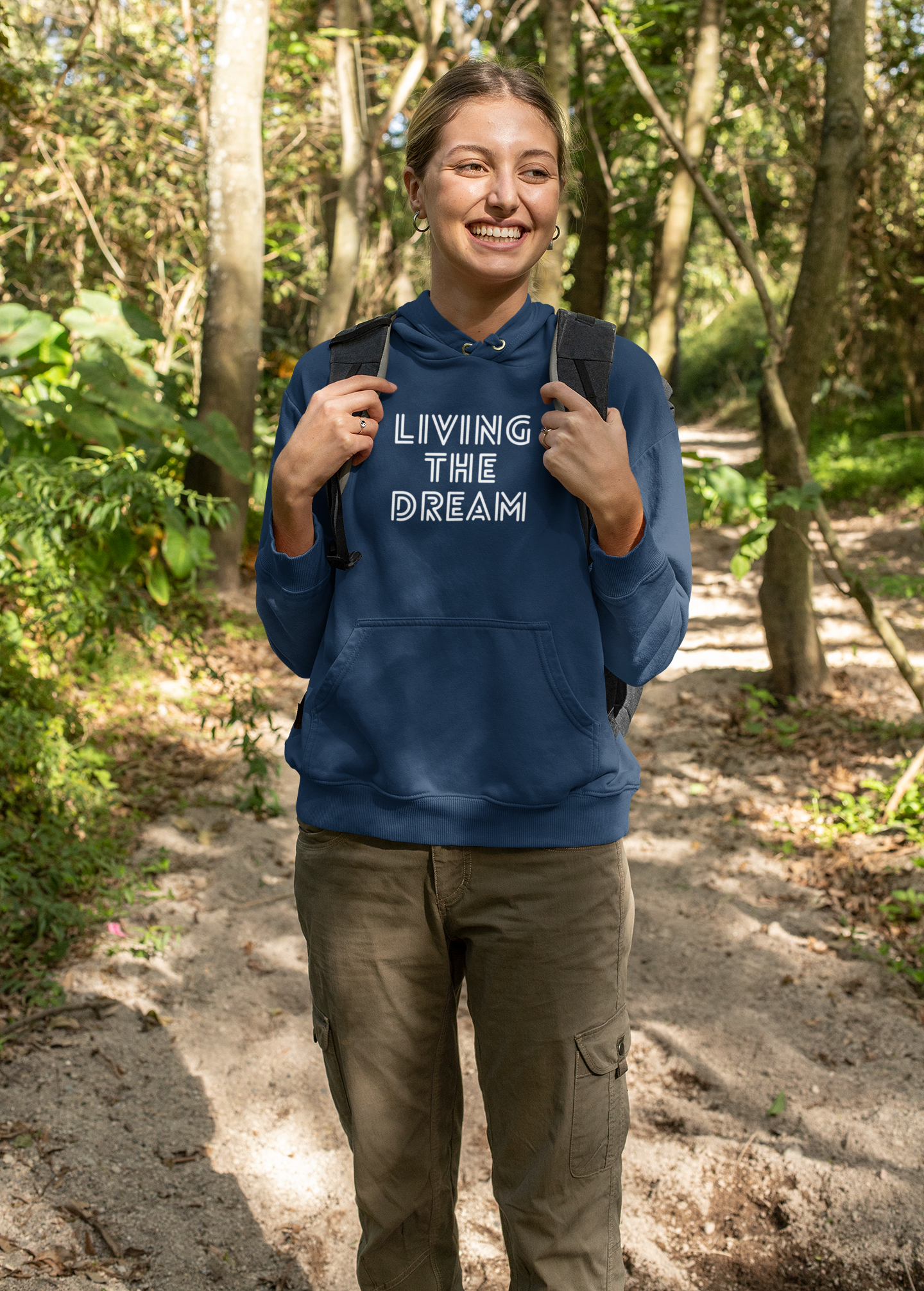 Women's Living The Dream Blue Hoodie