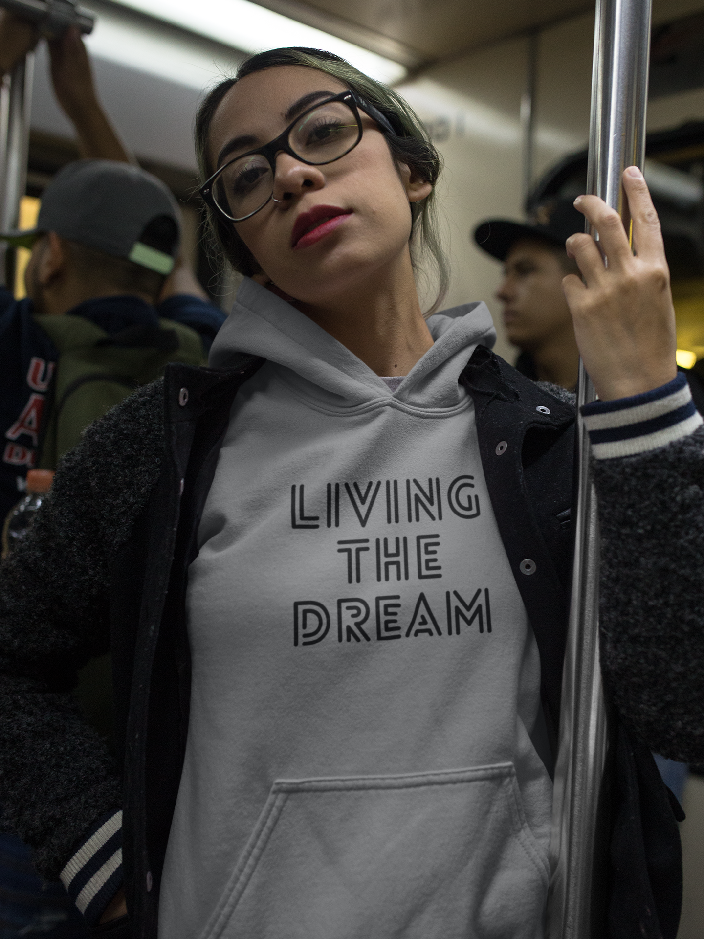 Women's Living The Dream Grey Hoodie