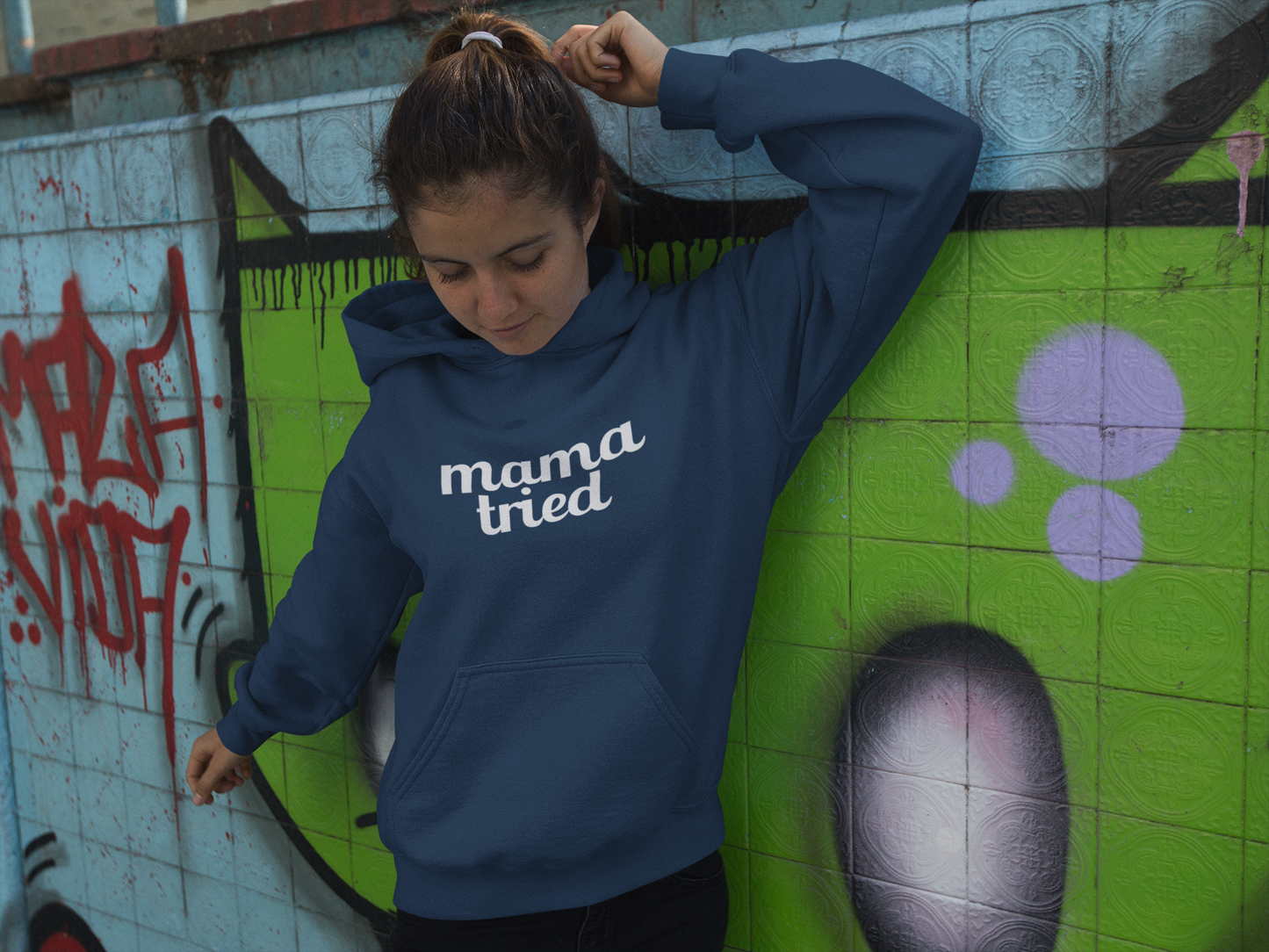 Women's Mama Tried Blue Hoodie