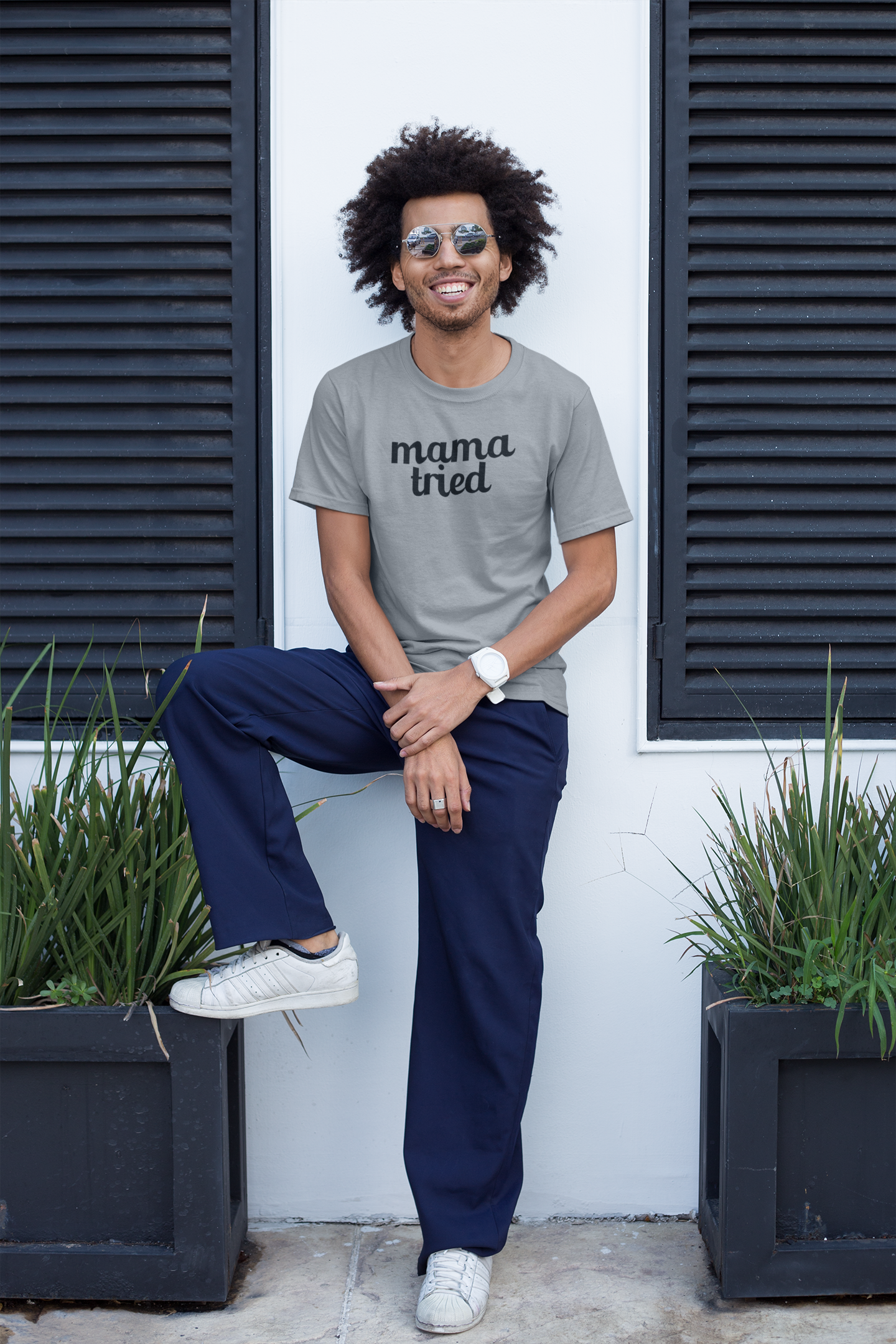 Men's Mama Tried Grey T-Shirt