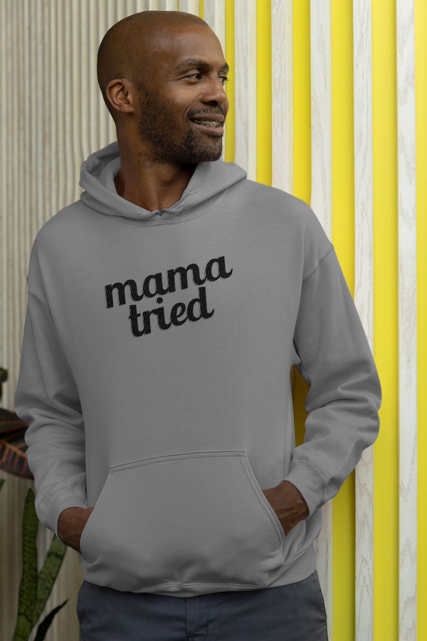 Men's Mama Tried Grey Hoodie