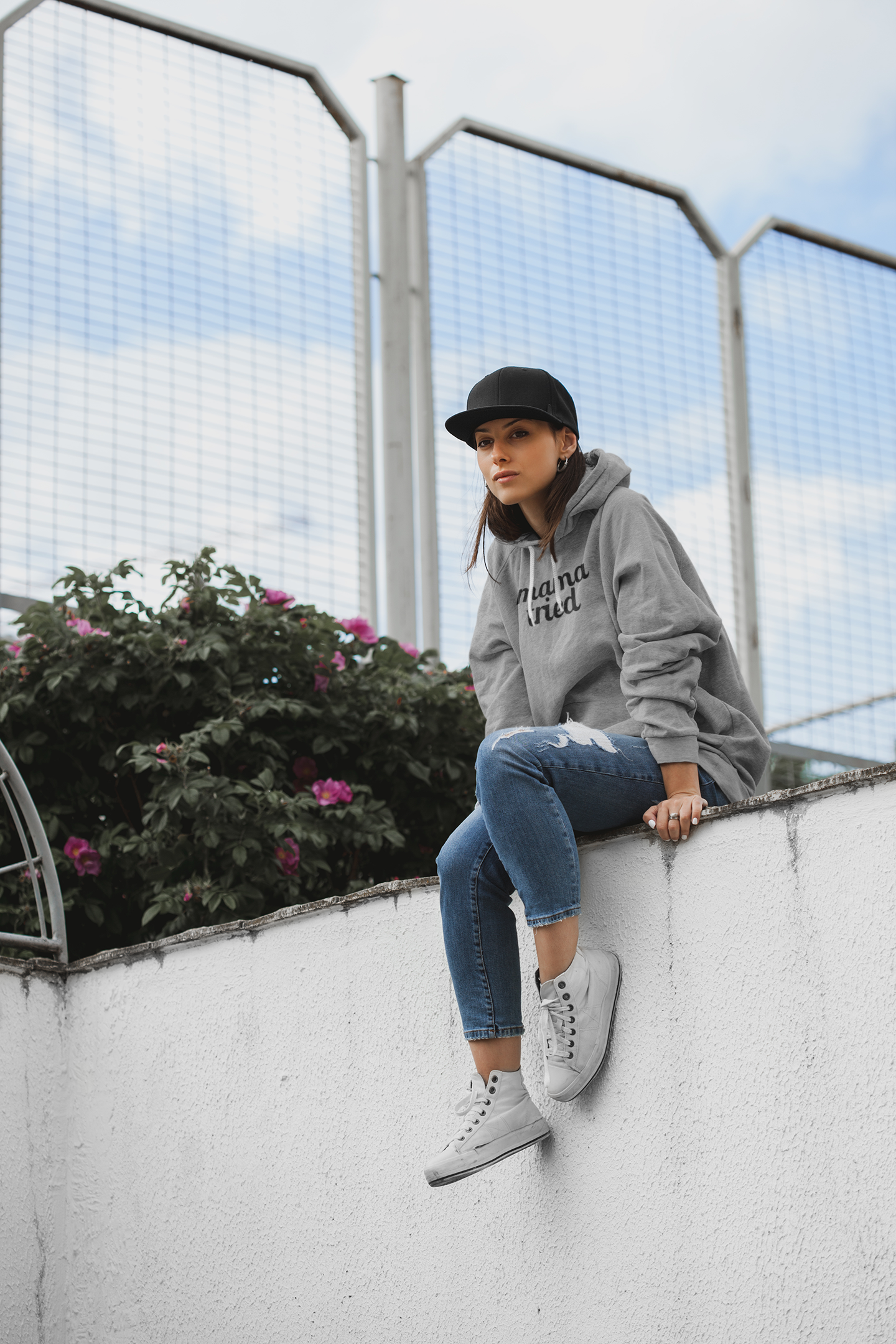 Women's Mama Tried Grey Hoodie