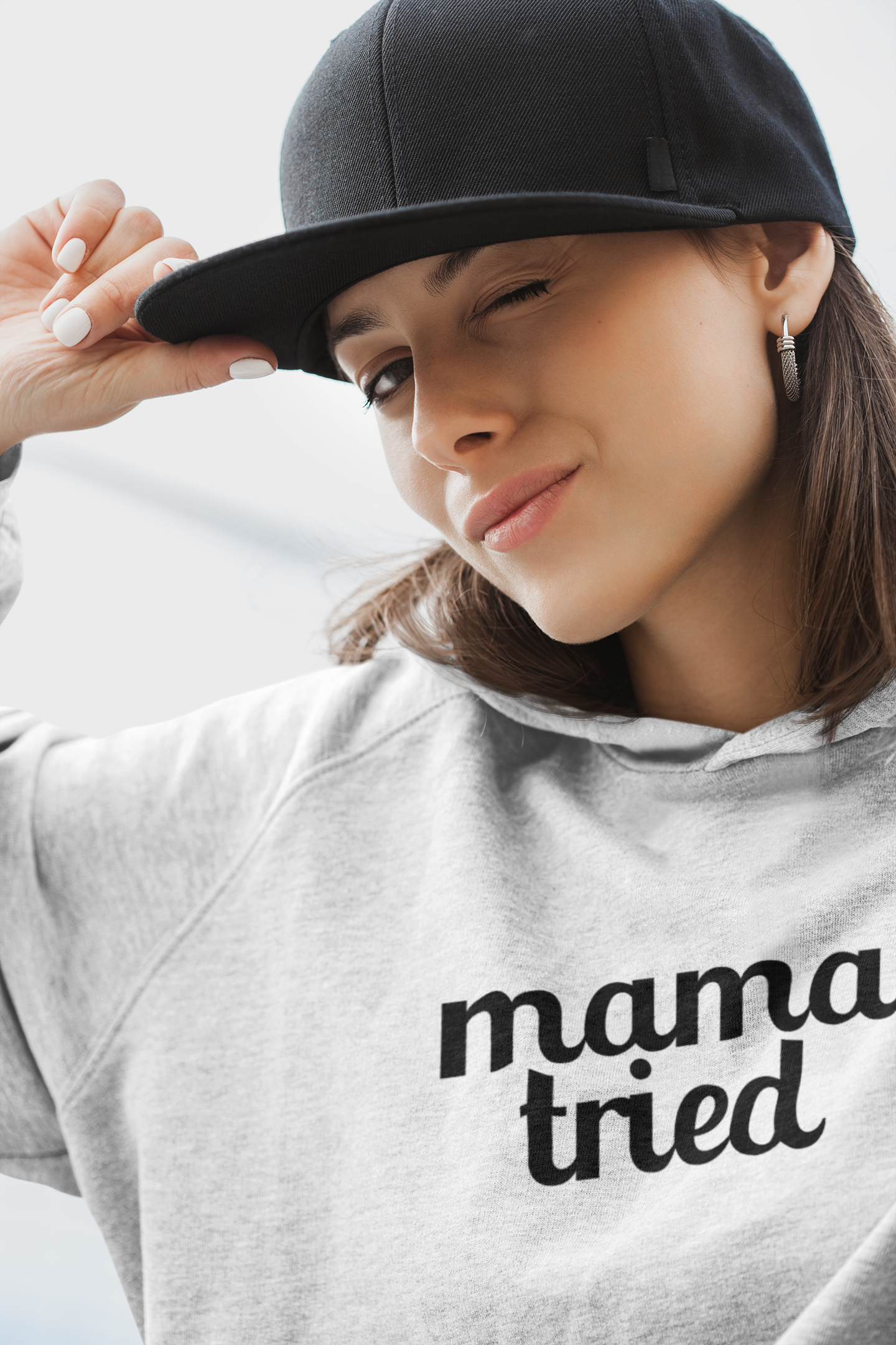 Women's Mama Tried White Hoodie