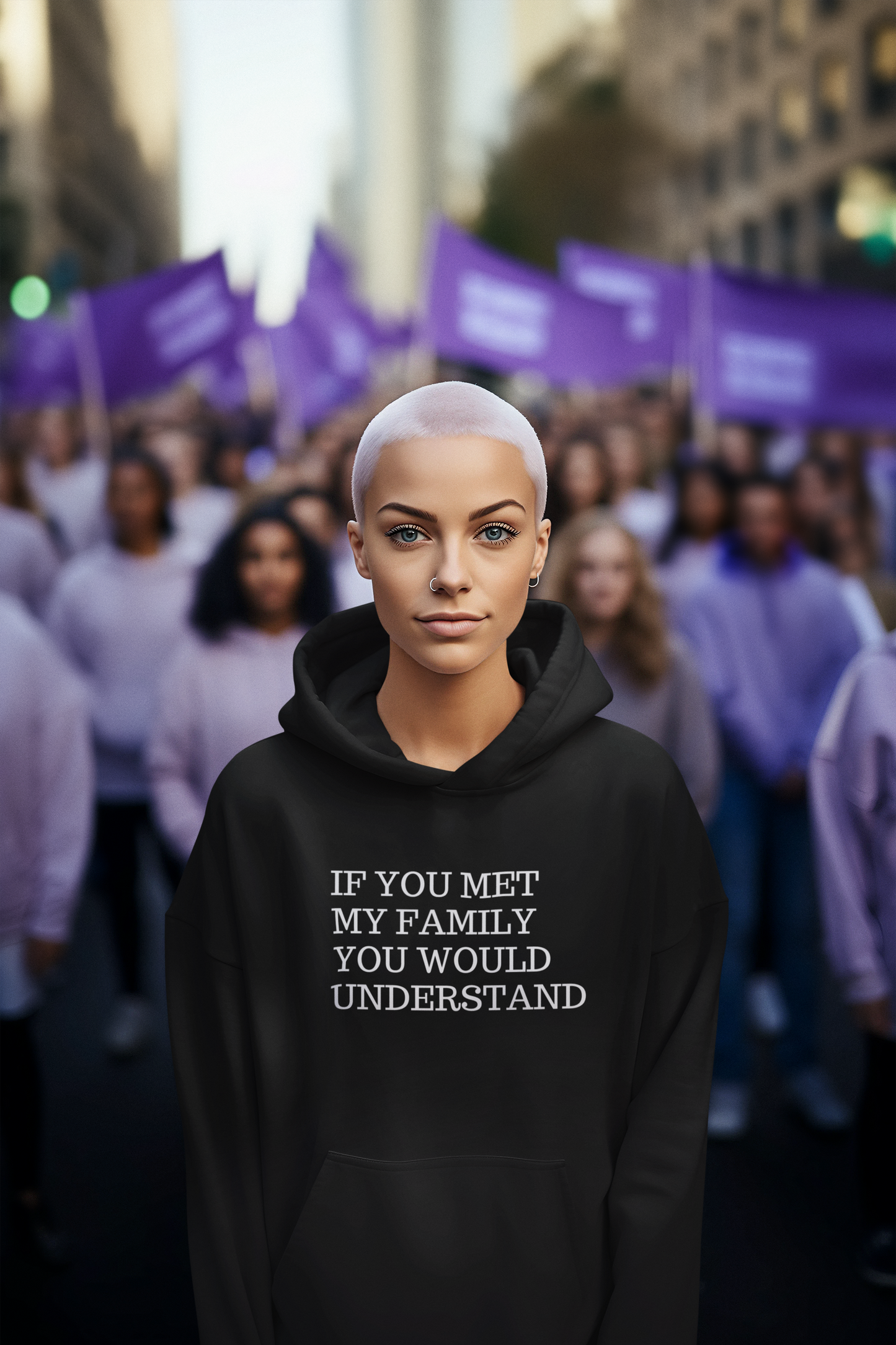 Women's If You Met My Family You Would Understand Black Hoodie