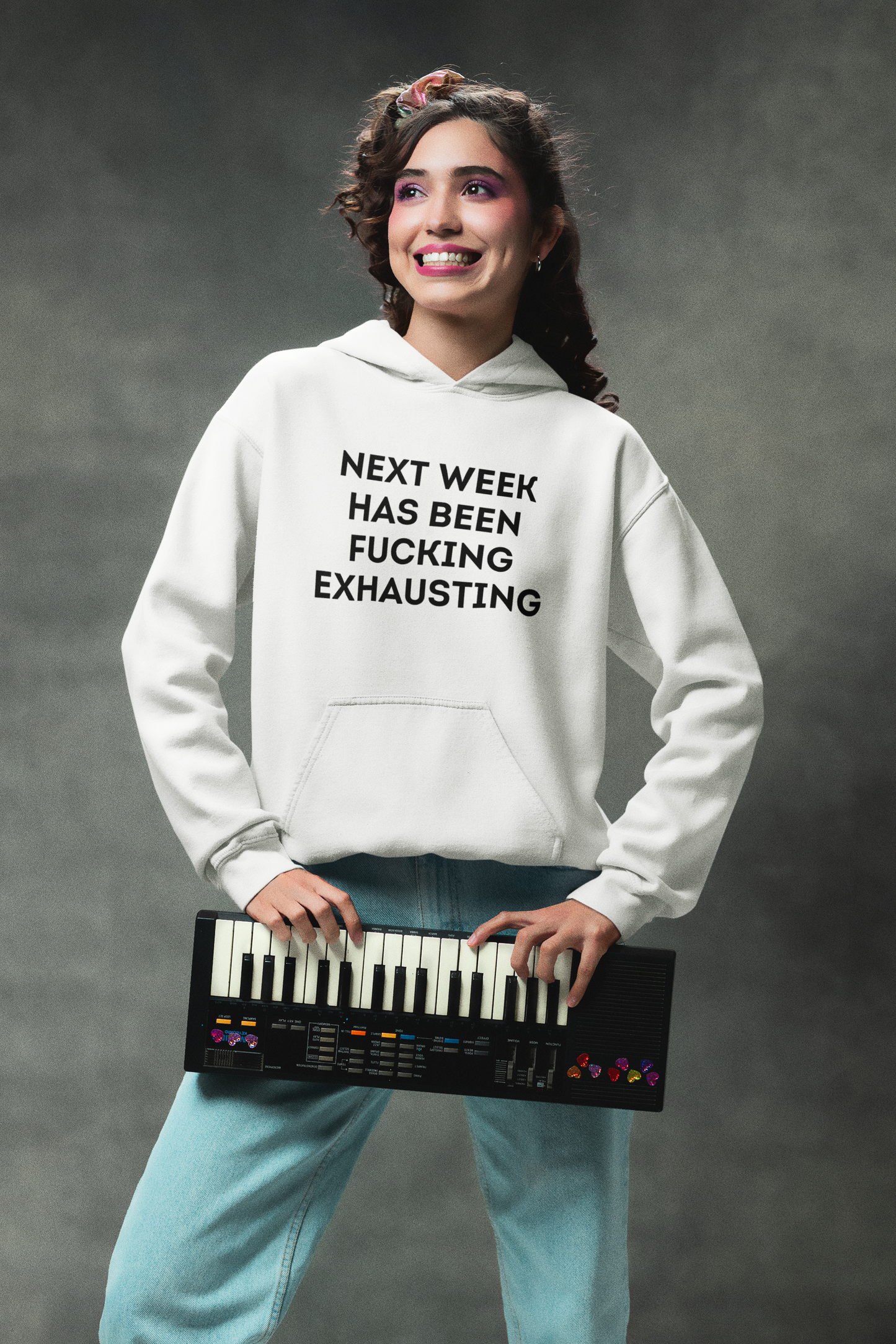 Women's Next Week Has Been Fucking Exhausting White Hoodie