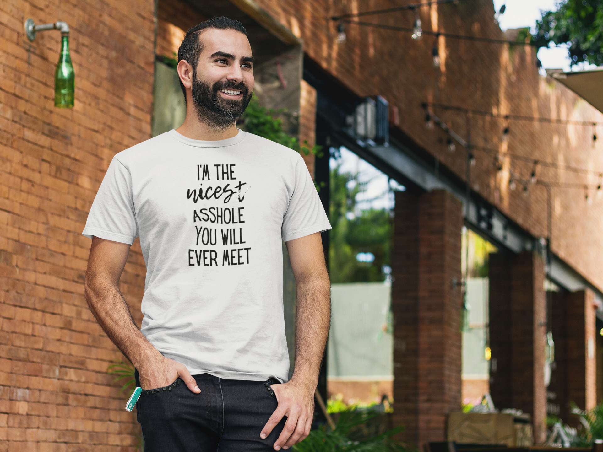 Men's I'm The Nicest Asshole You Will Ever Meet White T-Shirt