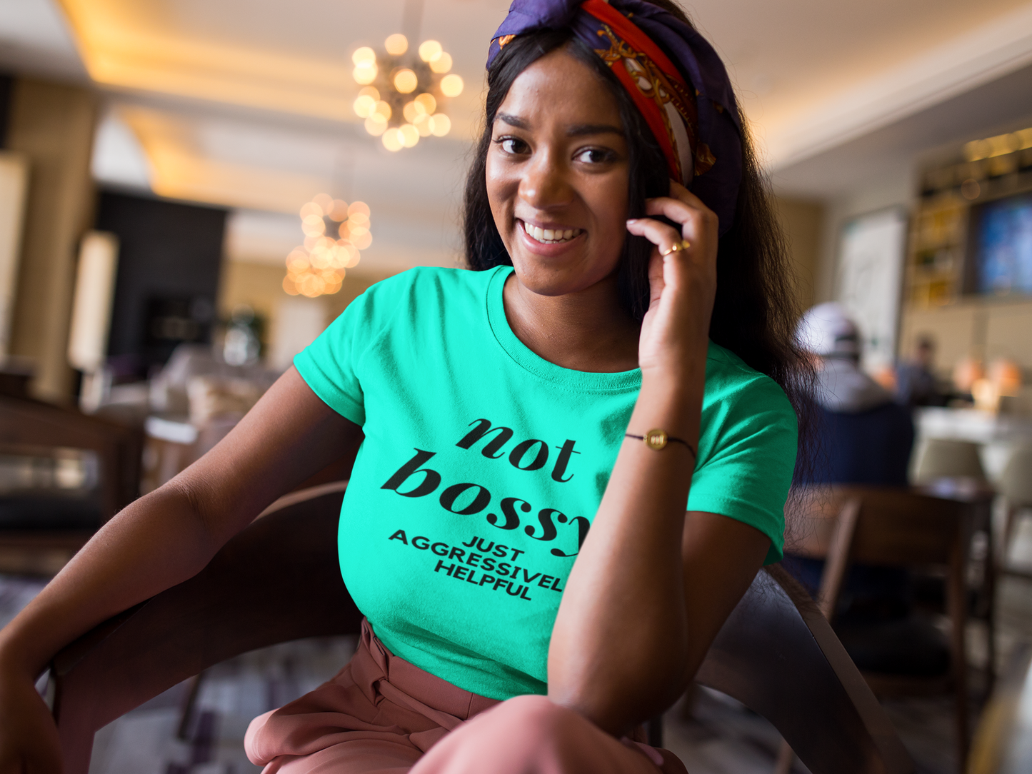 Not Bossy Just Aggressively Helpful Women's Mint Green T-Shirt