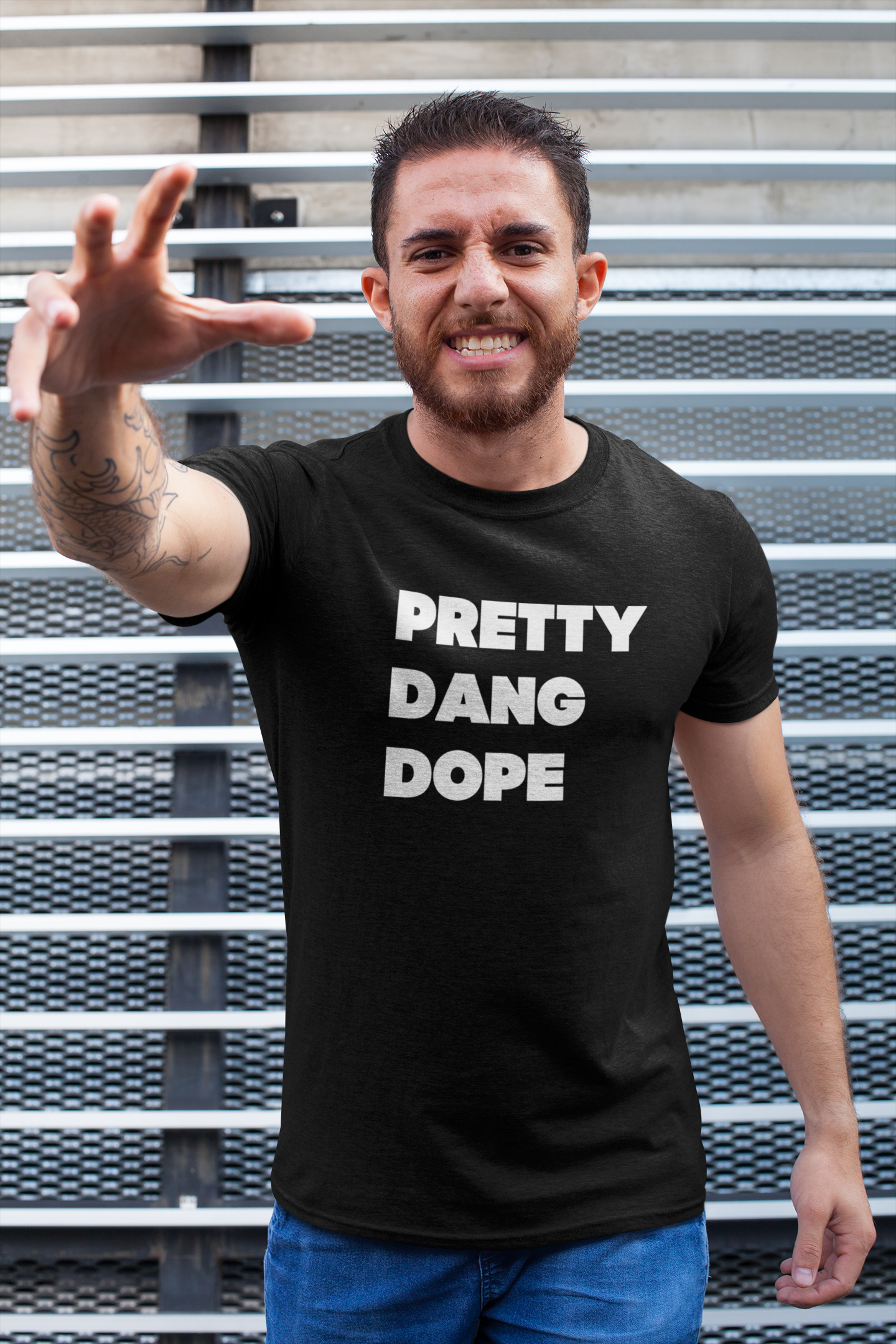 Men's Pretty Dang Dope Black T-Shirt
