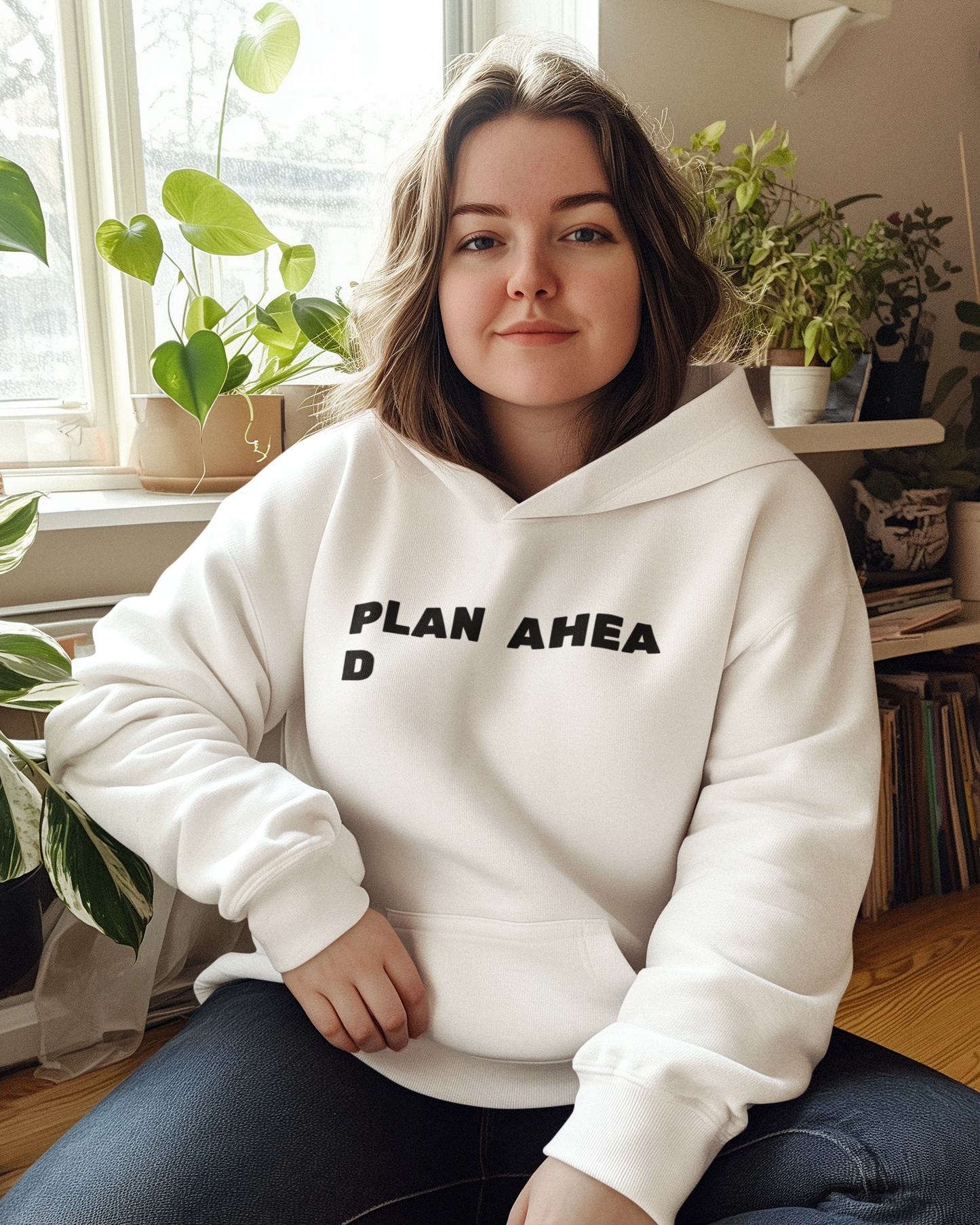 Women's Plan Ahead White Hoodie