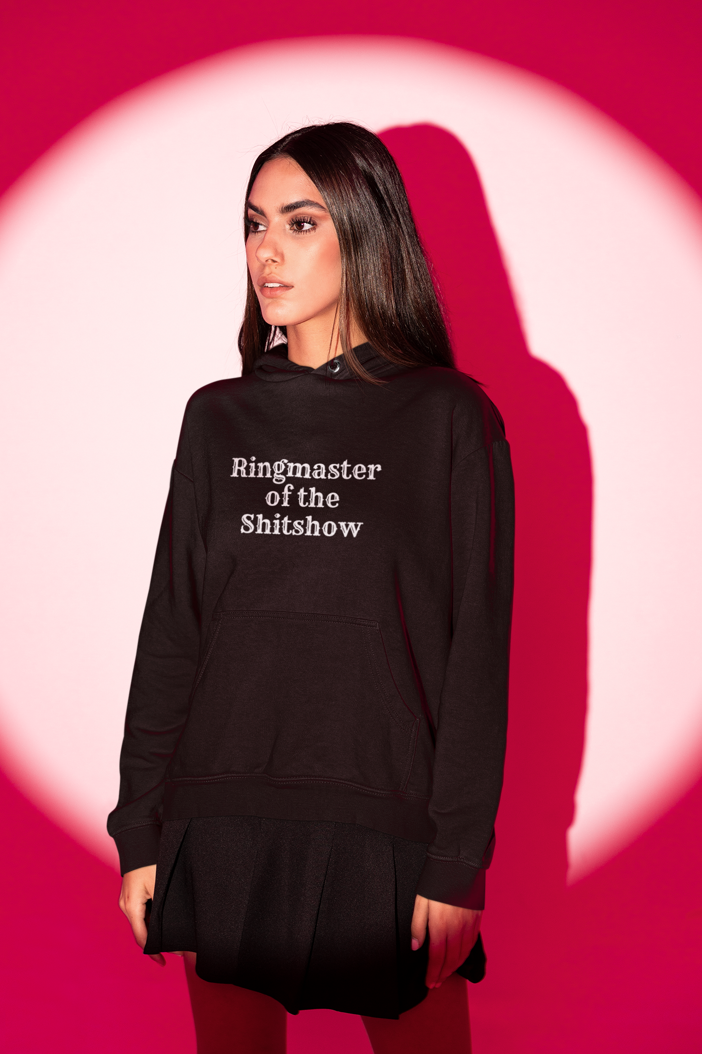 Women's Ringmaster Of The Shitshow Black Hoodie