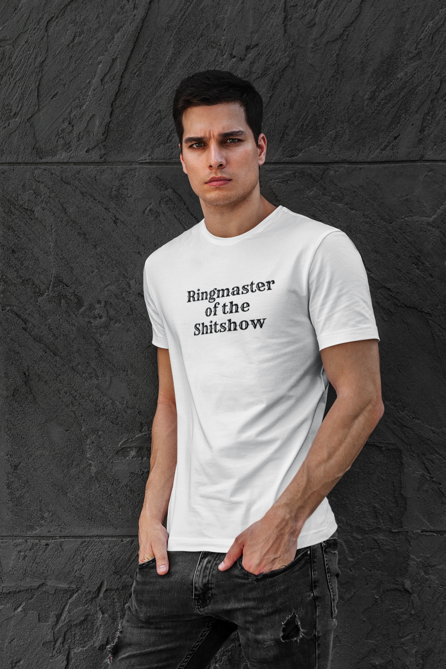 Men's Ringmaster of the Shitshow White T-Shirt