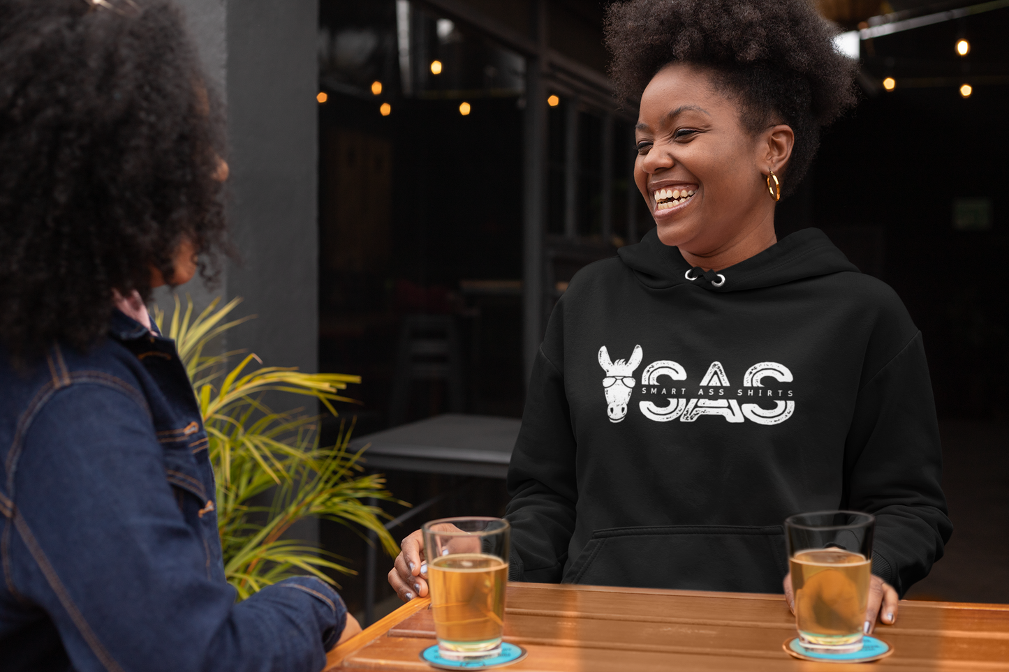 Women's SAS Donkey Black Hoodie