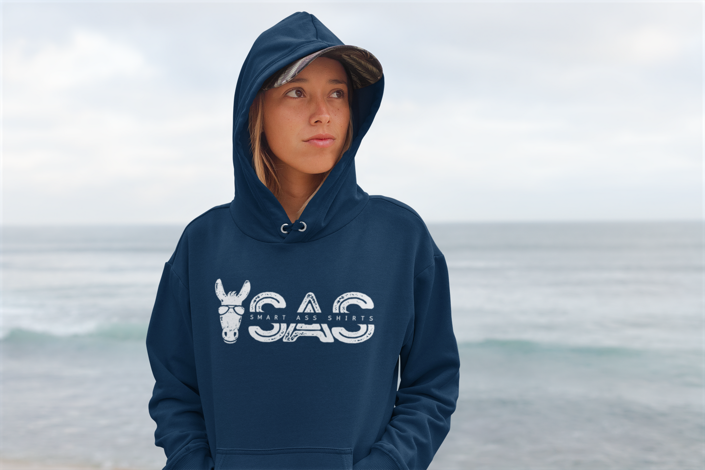 Women's SAS Donkey Blue Hoodie
