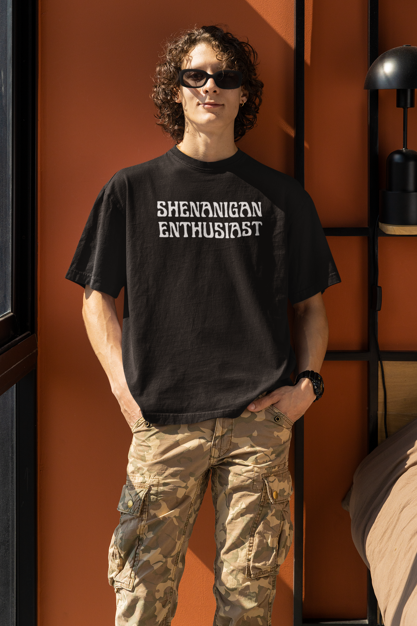 Men's Shenanigan Enthusiast Black T-Shirt