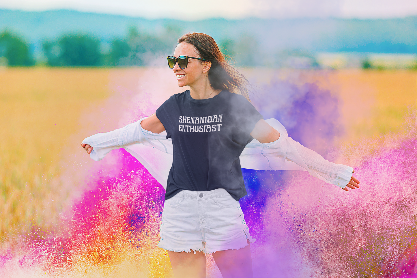 Women's Shenanigan Enthusiast Blue T-Shirt
