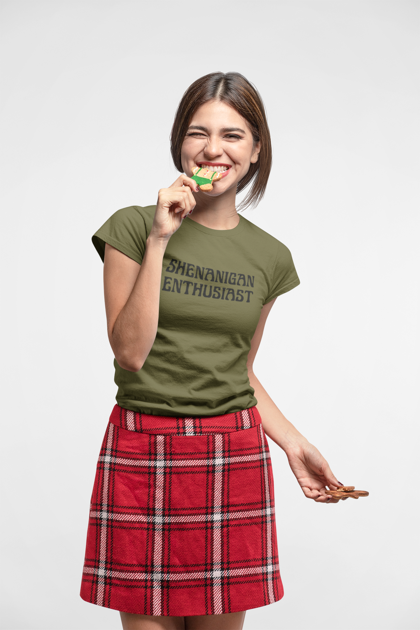 Women's Shenanigan Enthusiast Green T-Shirt