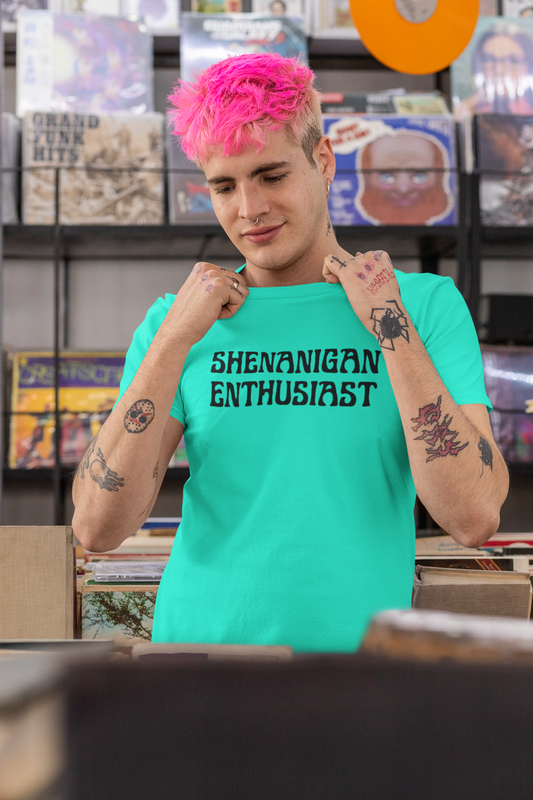 Men's Shenanigan Enthusiast Mint Green T-Shirt