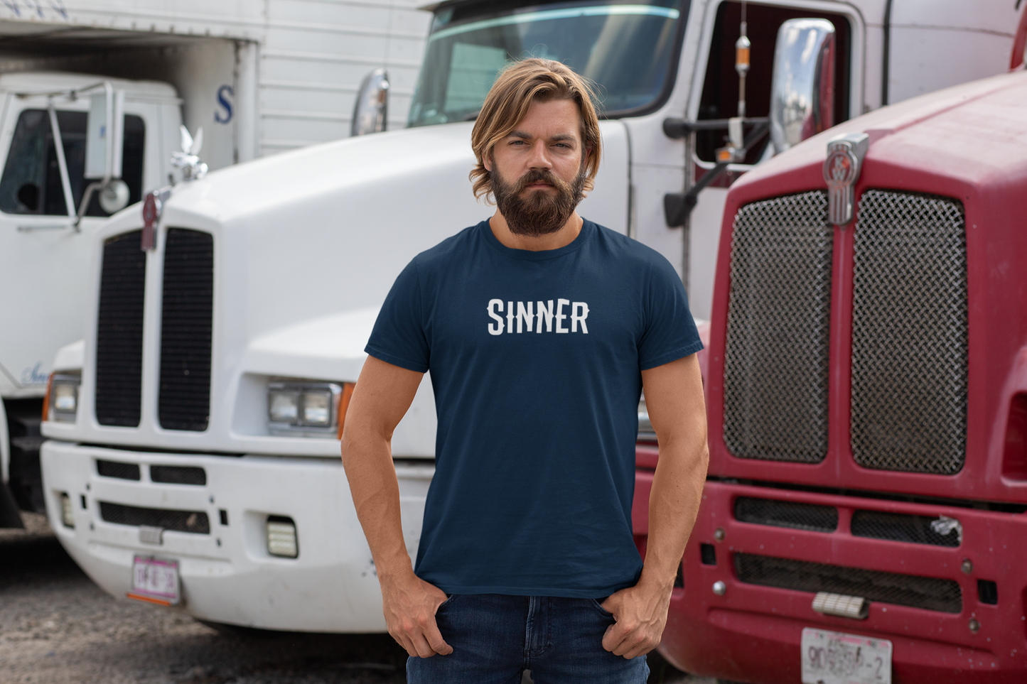 Men's Sinner Blue T-Shirt