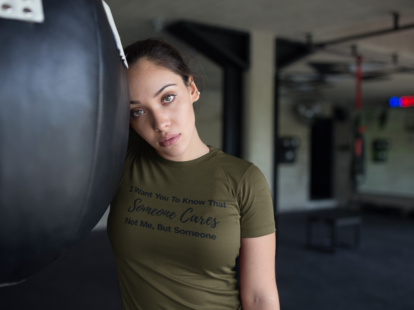 Women's I Want You To Know That Someone Cares. Not Me, But Someone Green T-Shirt