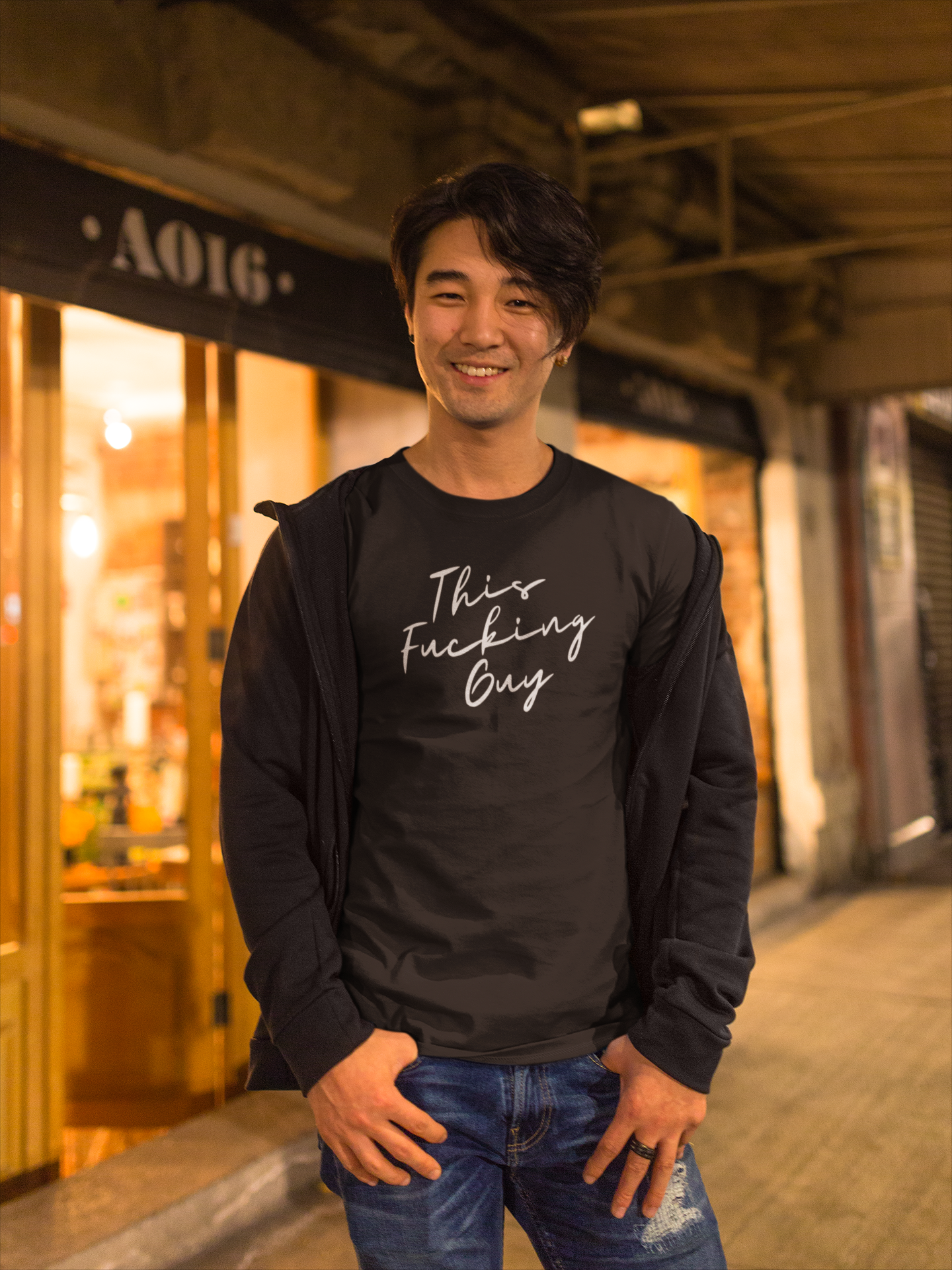 Men's This Fucking Guy Black T-Shirt