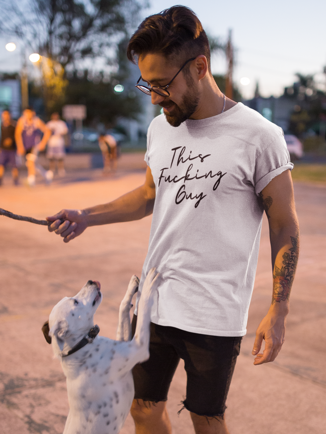 Men's This Fucking Guy White T-Shirt