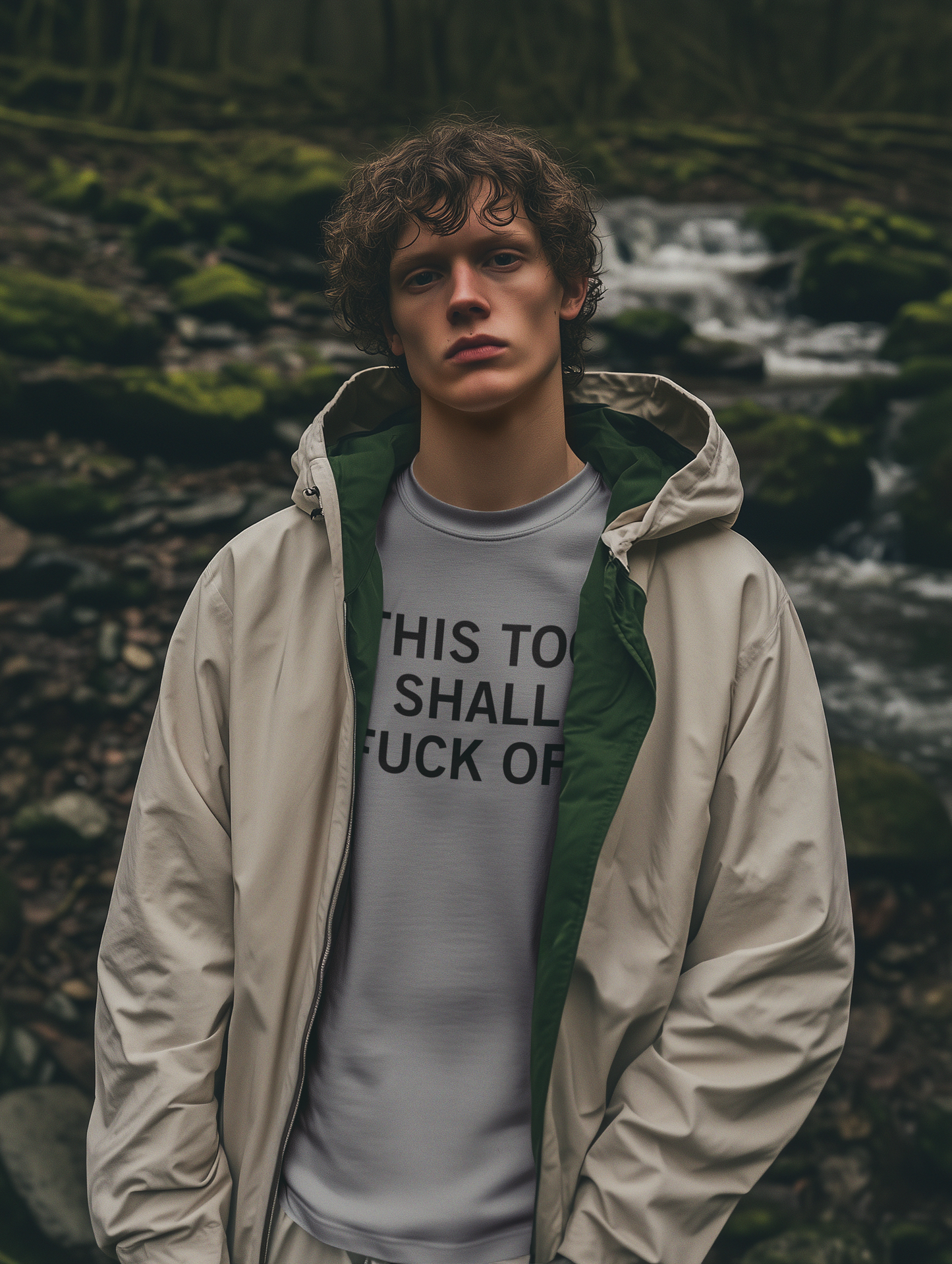 Men's This Too Shall Fuck Off Grey Tee