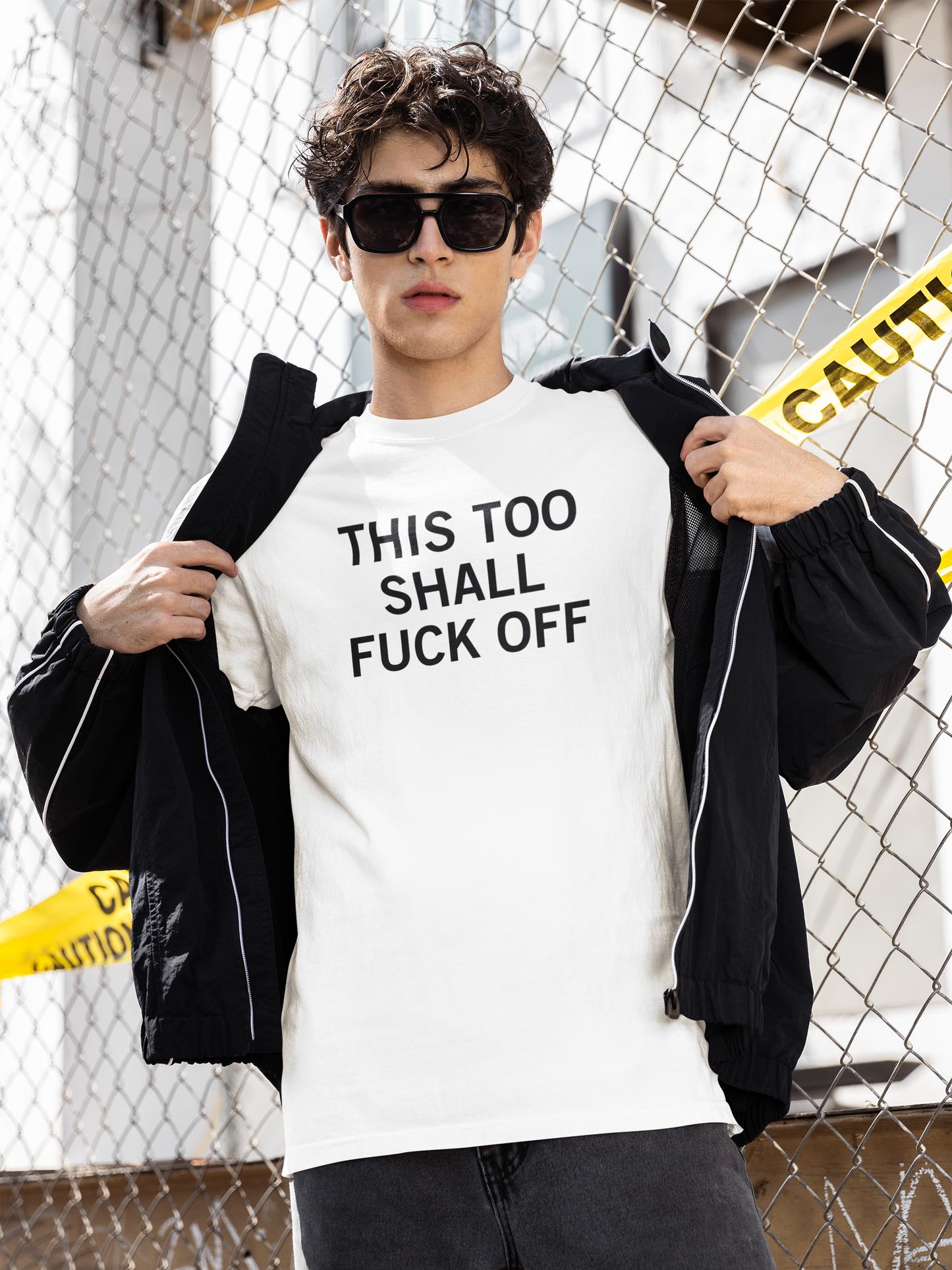 Men's This Too Shall Fuck Off White Tee