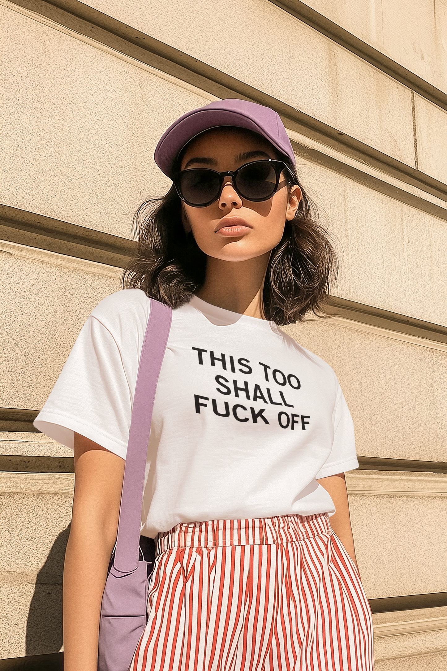 Women's This Too Shall Fuck Off White Tee