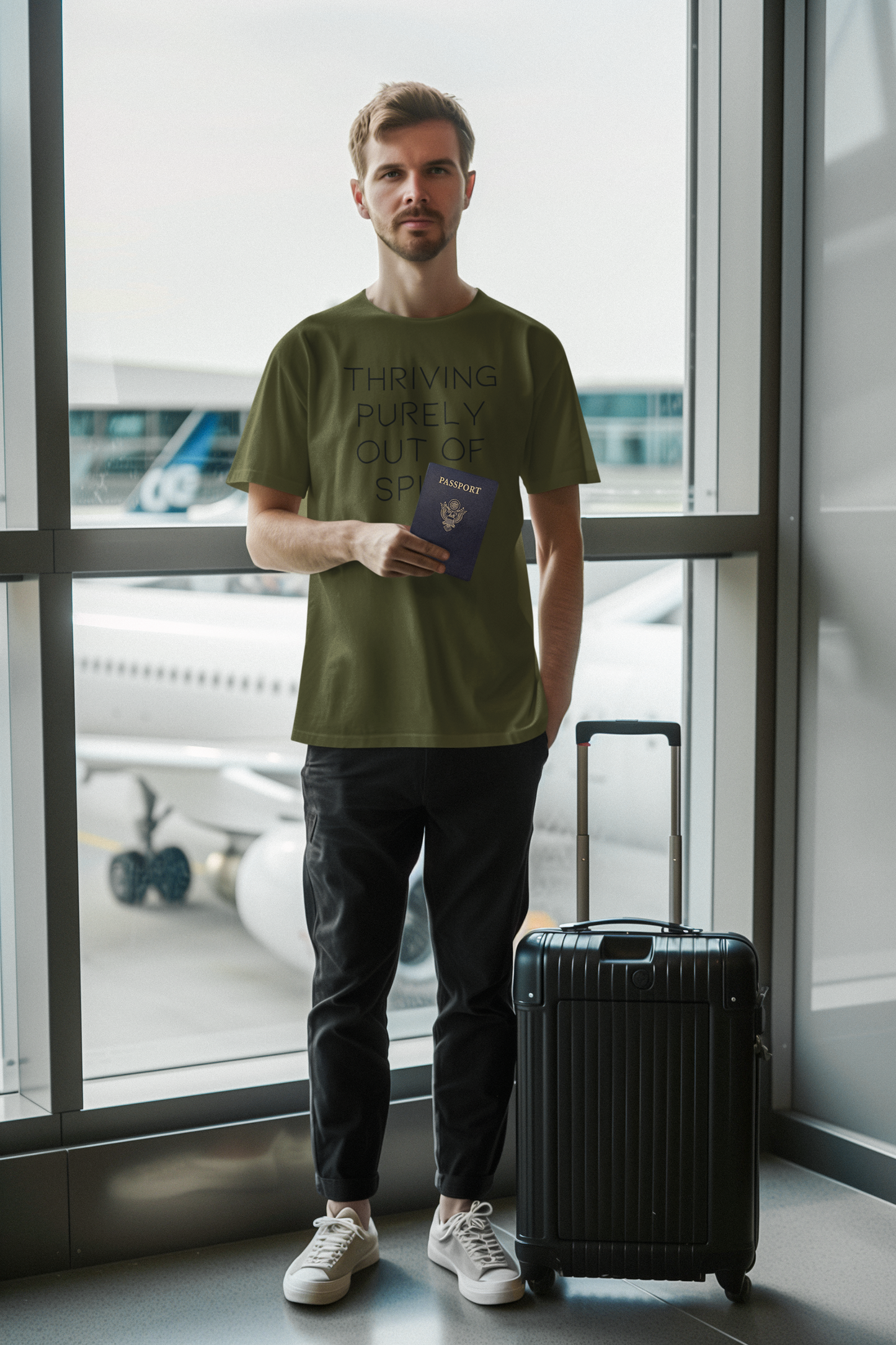 Men's Thriving Purely Out Of Spite Green T-Shirt
