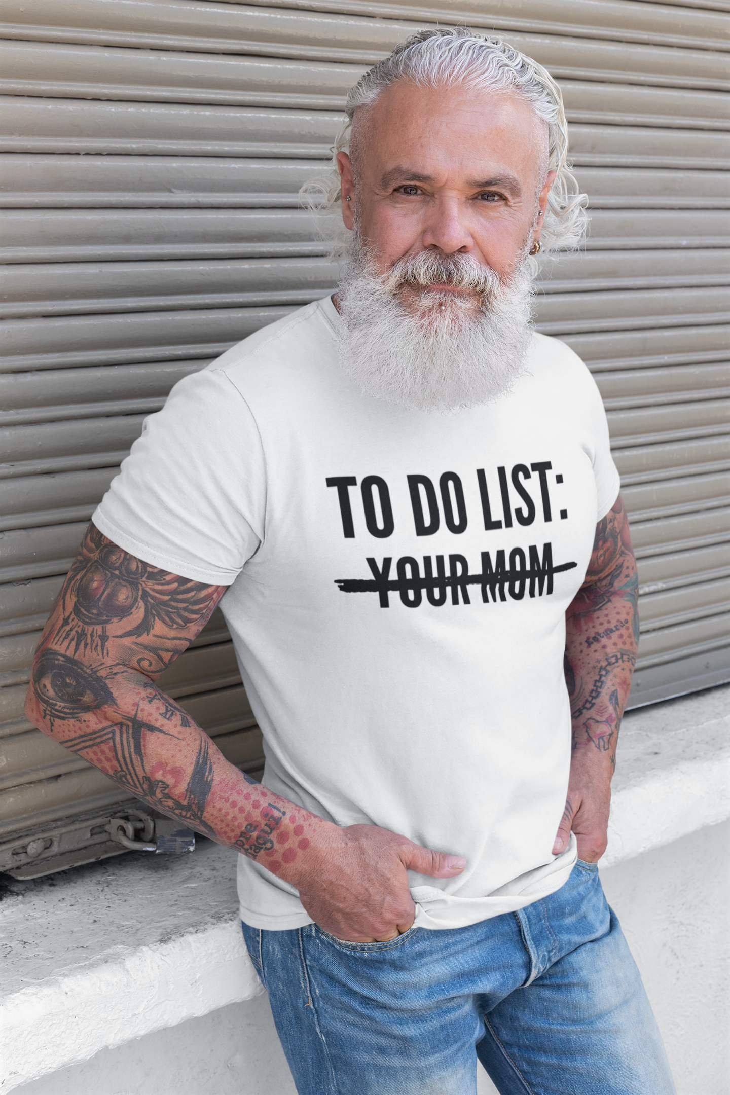 Men's To Do List: Your Mom White T-Shirt