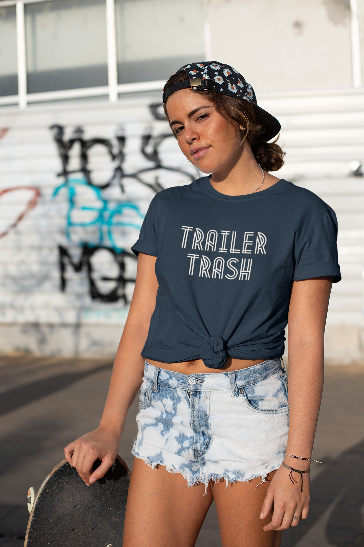 Women's Trailer Trash Blue T-Shirt
