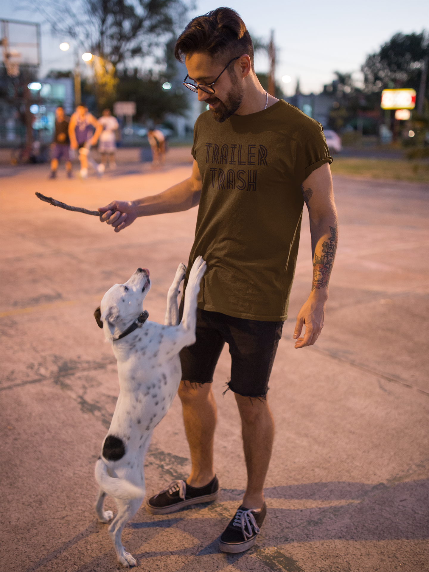 Men's Trailer Trash Green T-Shirt