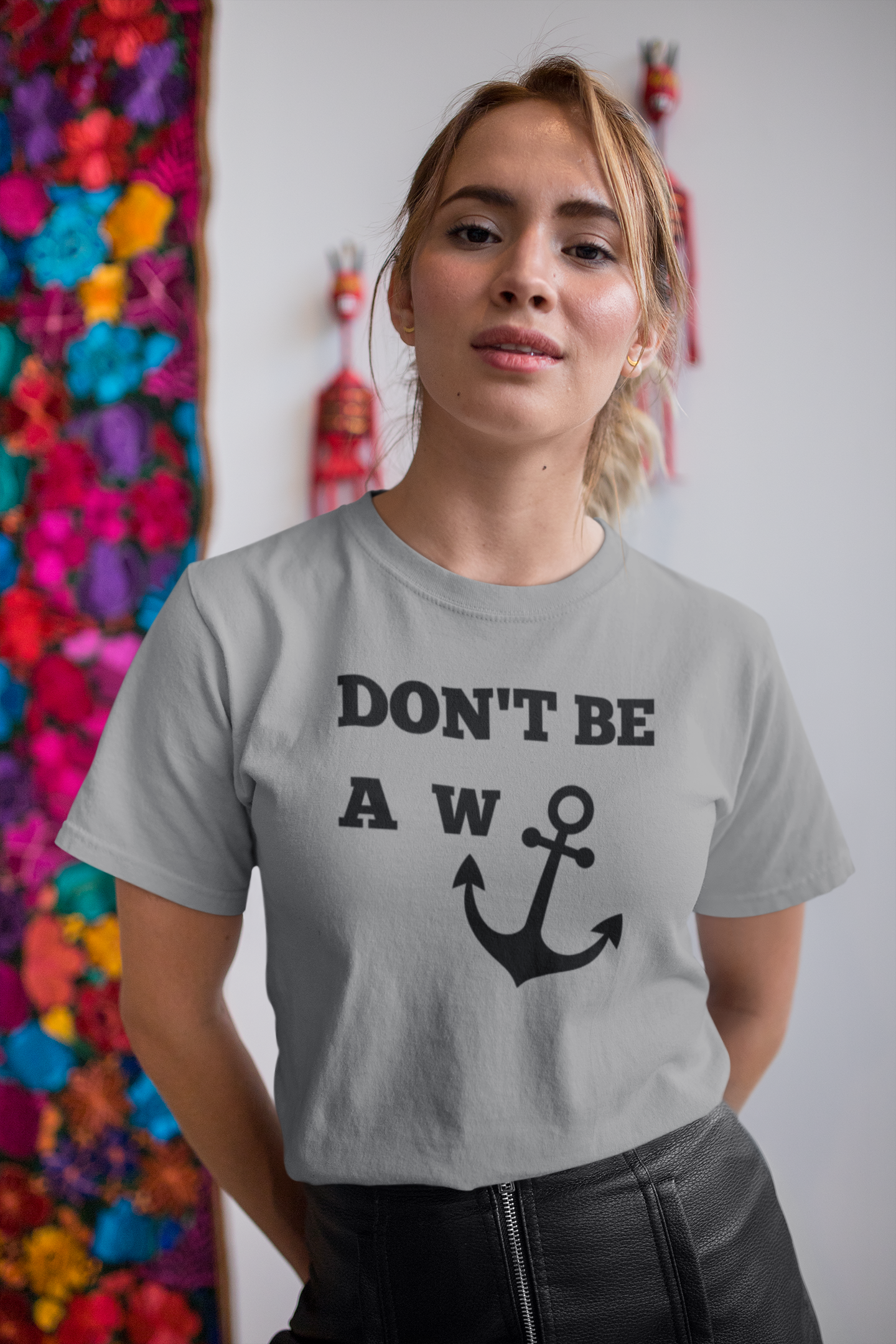 Women's Don't Be A Wanker Grey T-Shirt