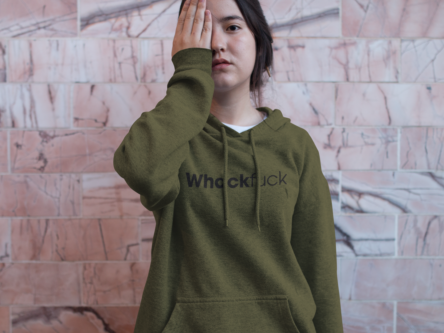 Women's Whack Fuck Green Hoodie