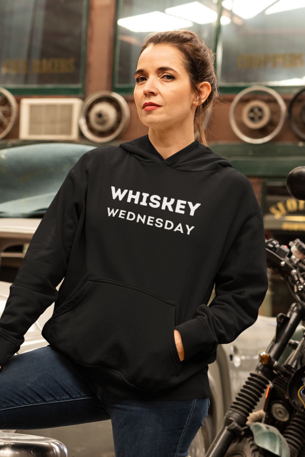 Women's Whiskey Wednesday Black Hoodie