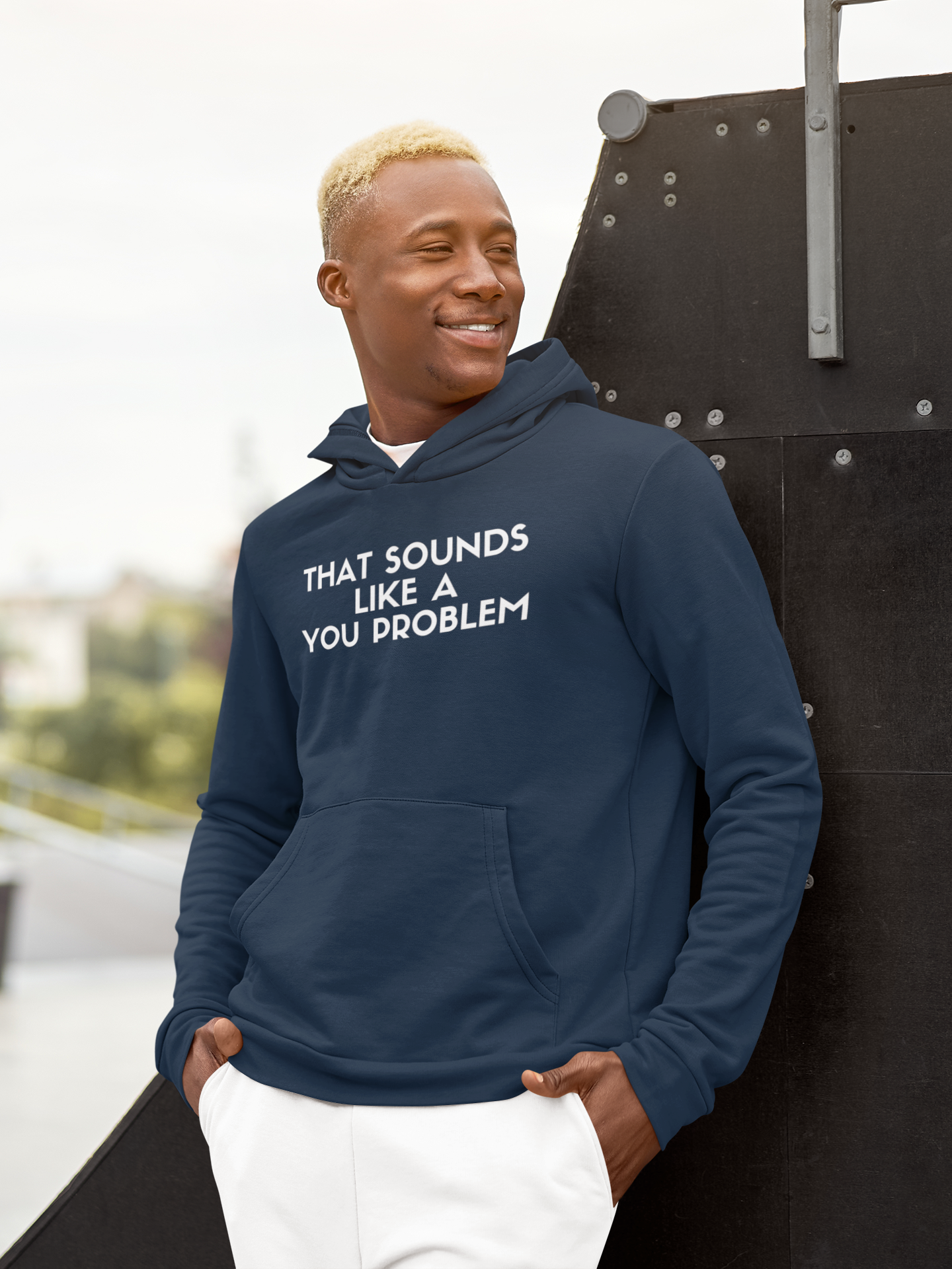 Men's That Sounds Like A You Problem Blue Hoodie