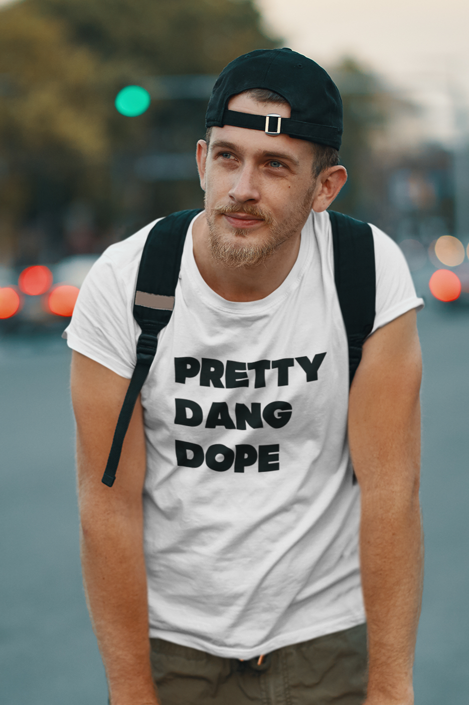 Men's Pretty Dang Dope White T-Shirt