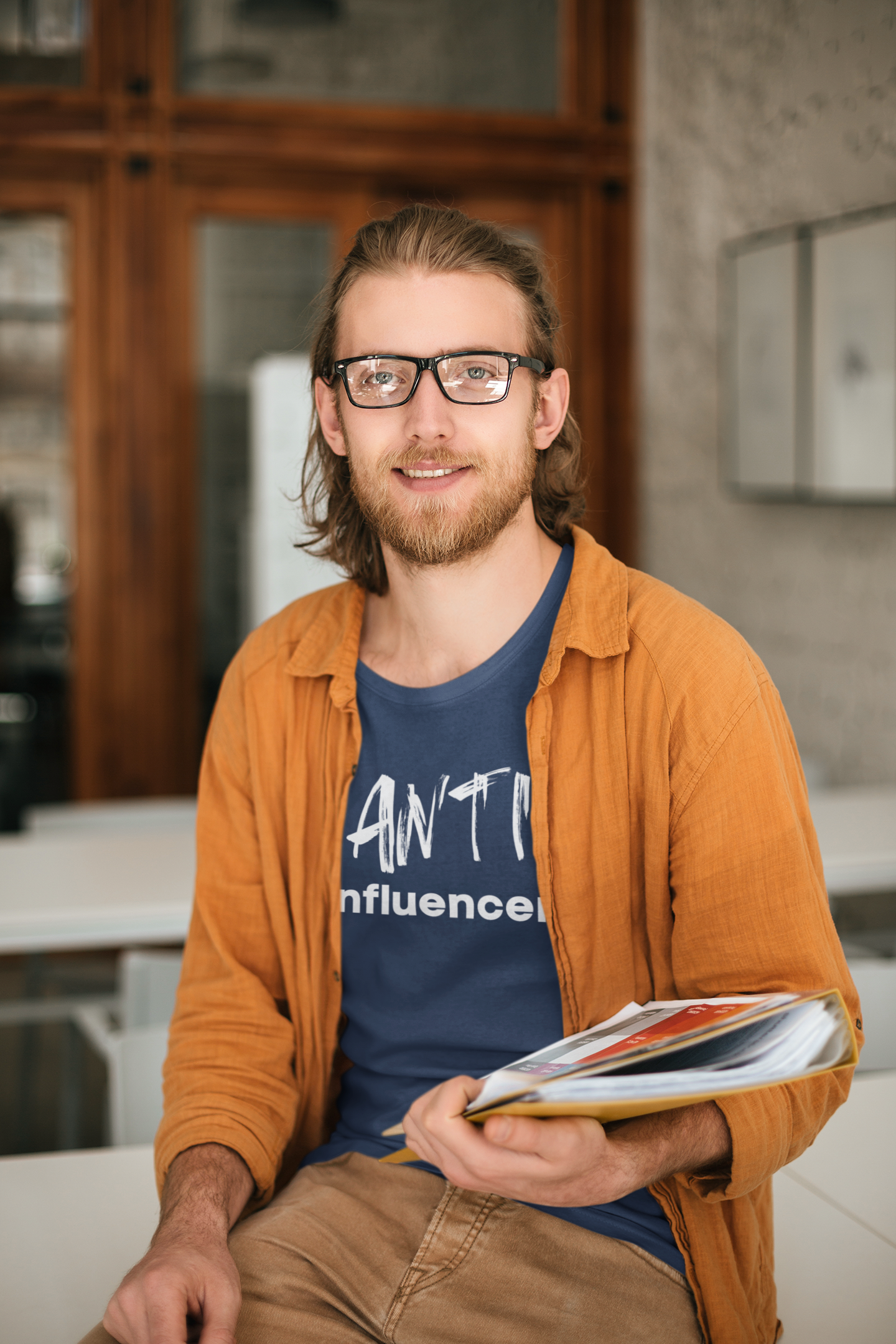 Men's Anti Influencer Blue T-Shirt