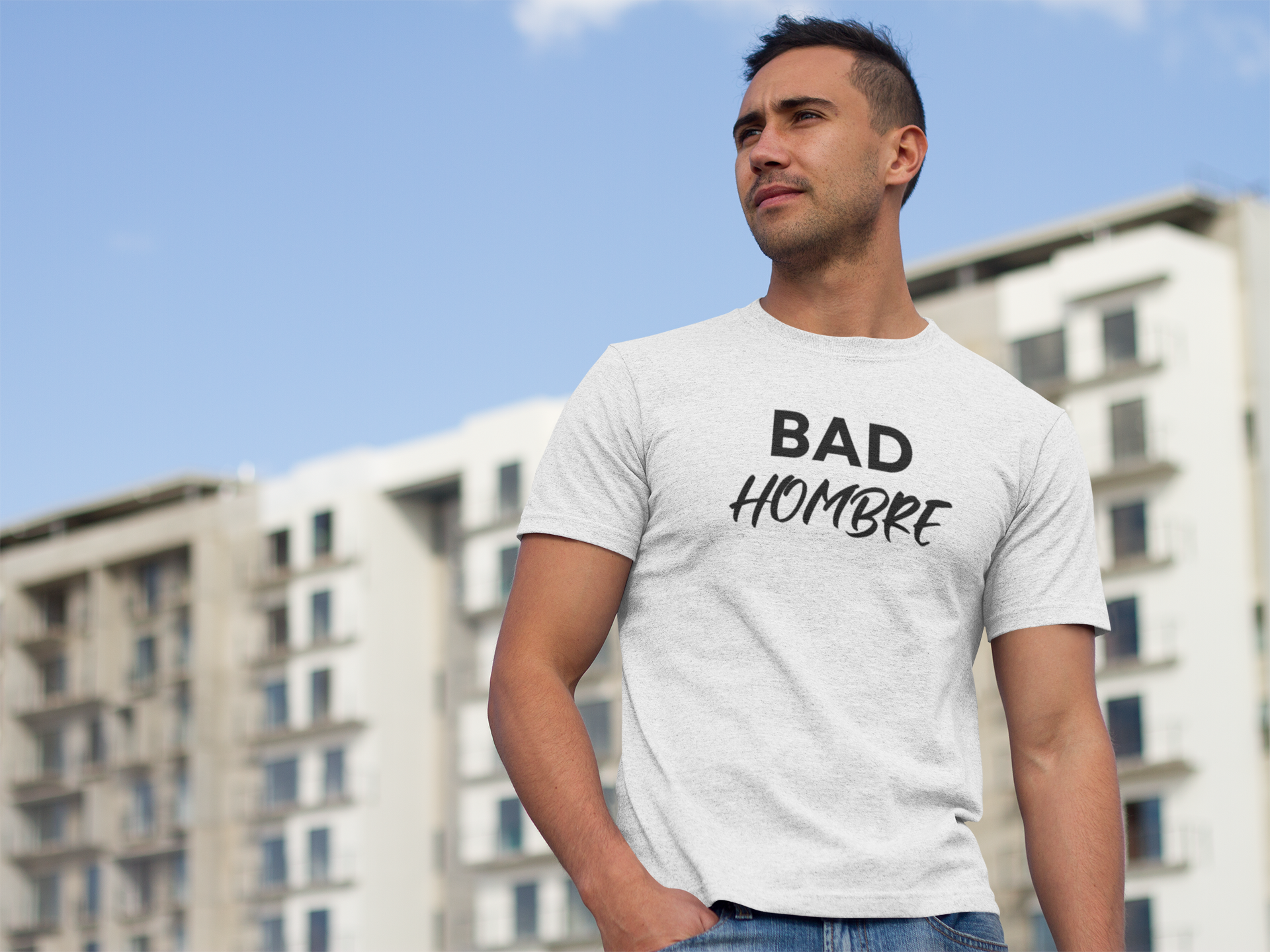 Men's Bad Hombre White T-Shirt