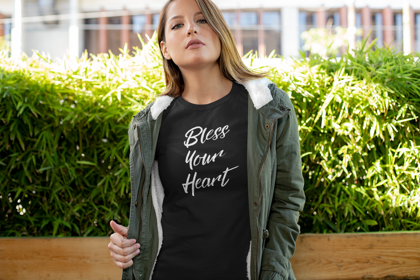 Women's Bless Your Heart Black T-Shirt