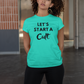 Women's Let's Start A Cult Mint Green T-Shirt