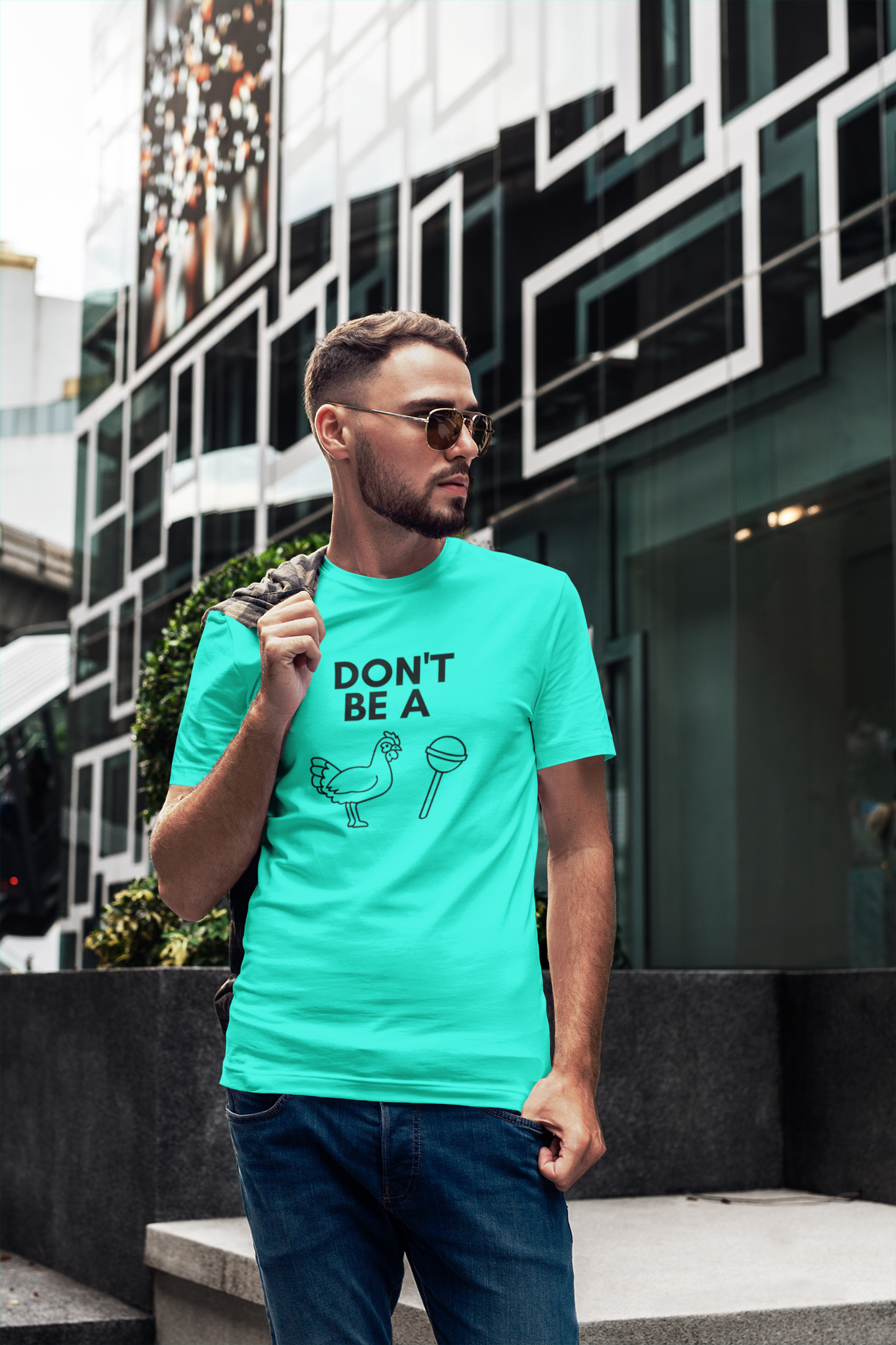 Men's Don't Be A CS Mint Green T-Shirt