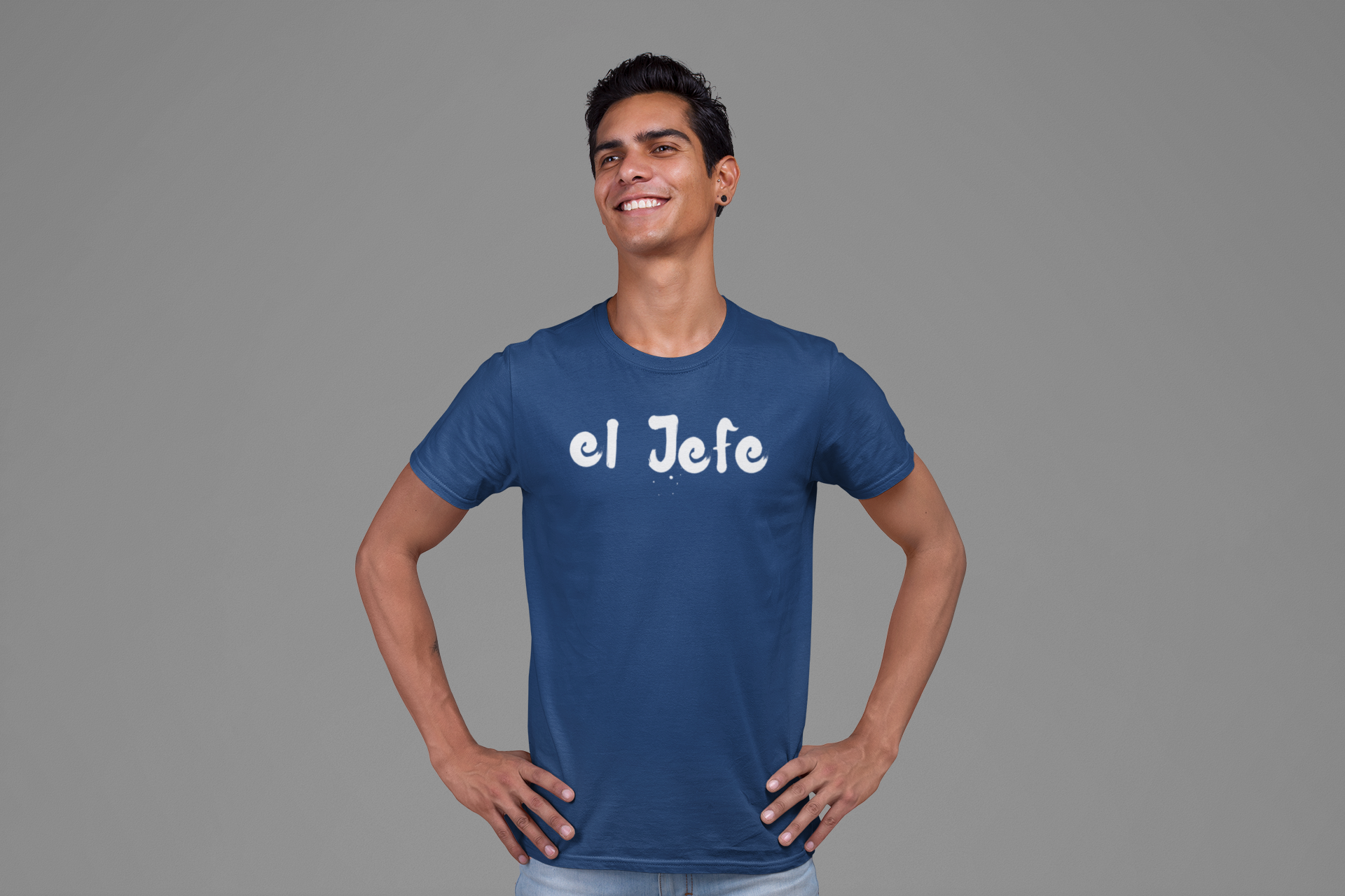 Men's El Jefe Blue T-Shirt