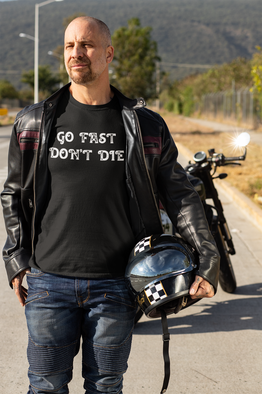 Men's Go Fast Don't Die Black T-Shirt