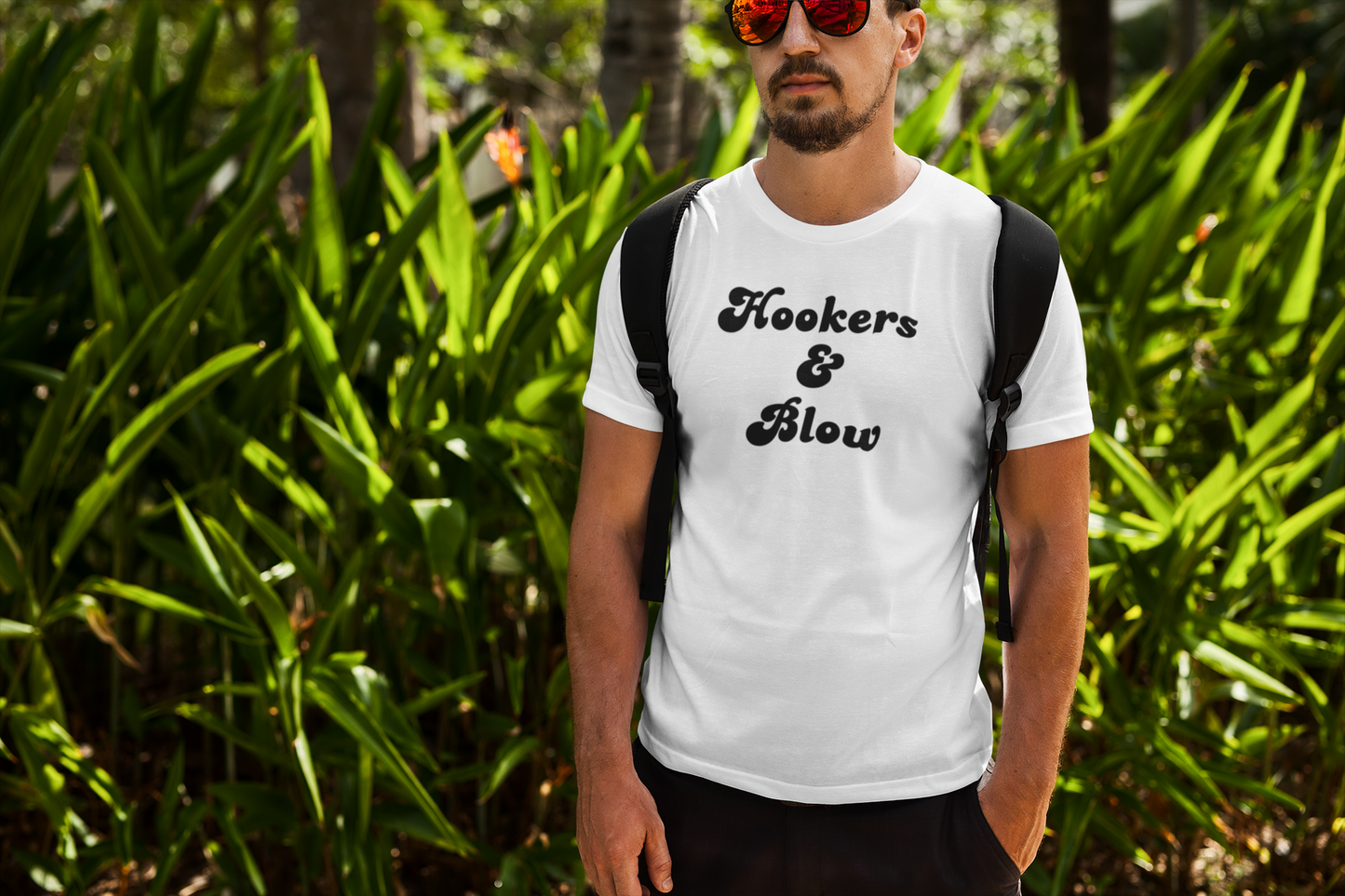 Men's Hookers & Blow White T-Shirt