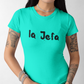 Women's La Jefa Mint Green T-Shirt