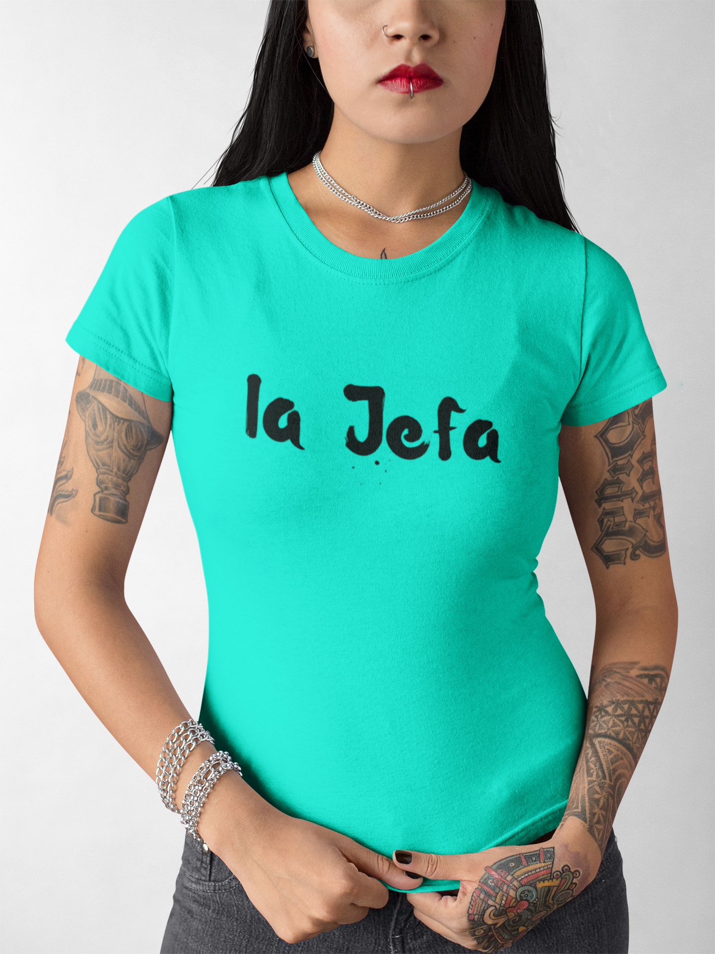 Women's La Jefa Mint Green T-Shirt