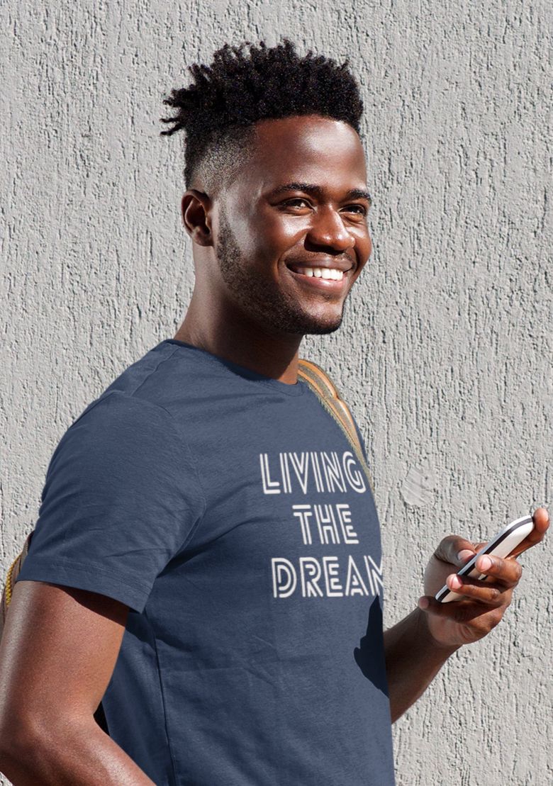 Men's Living The Dream Blue T-Shirt