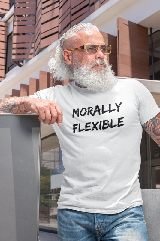 Men's Morally Flexible White T-Shirt