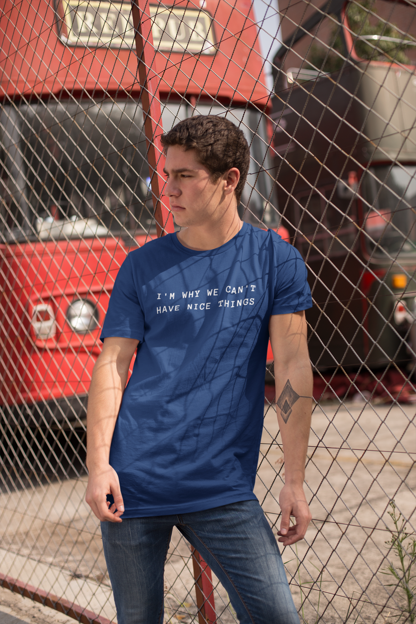 Men's I'm Why We Can't Have Nice Things Blue T-Shirt